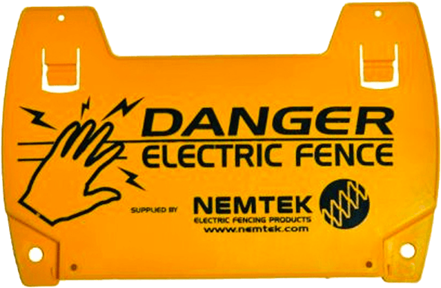 Electric Fence Warning Sign - Nemtek (800x800), Png Download
