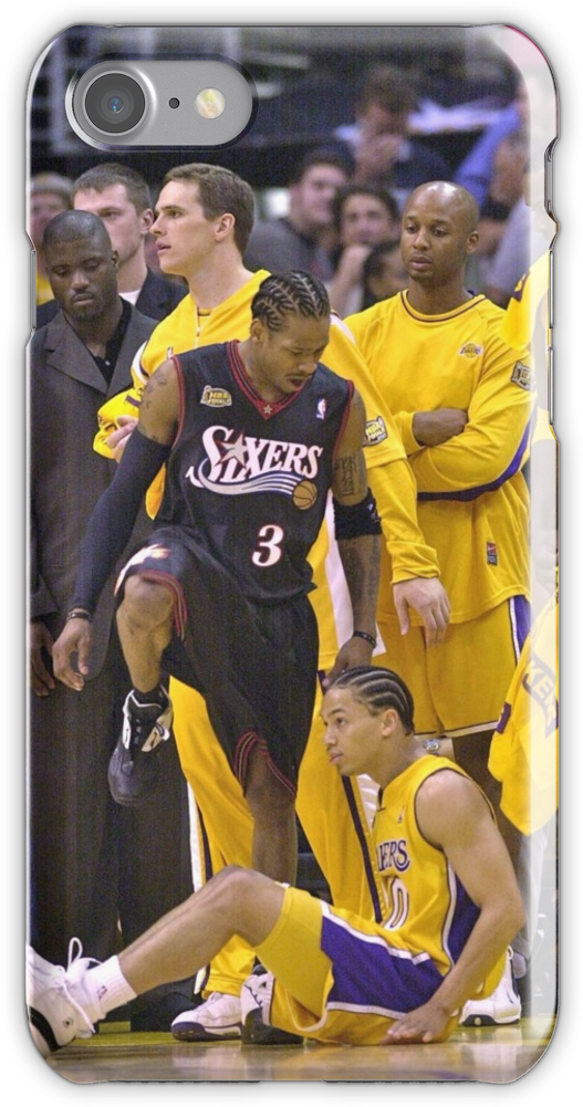 "the Step Over" Iphone 7 Snap Case - Allen Iverson Stepping Over Ty Lue (750x1000), Png Download