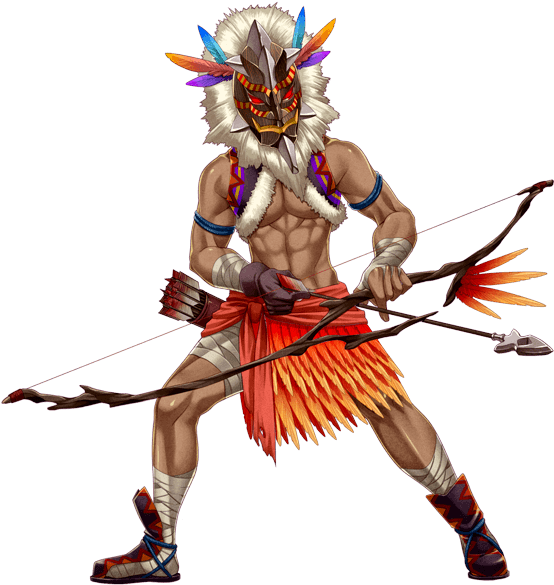 Jungle Archer - Illustration (595x600), Png Download