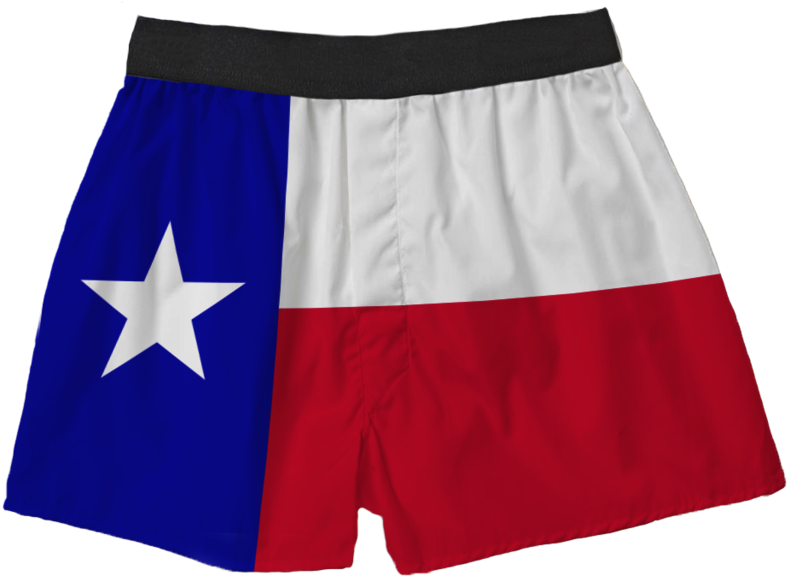Texas Flag - Board Short (1024x649), Png Download