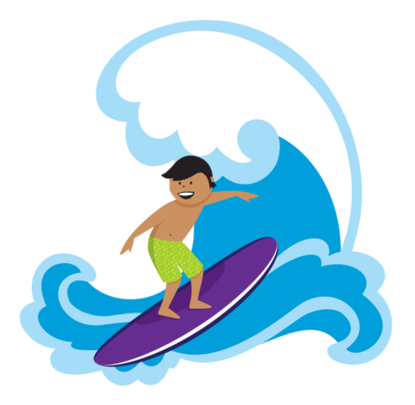 Safe, Relevant Search Results - Surfer Png Gif (734x636), Png Download