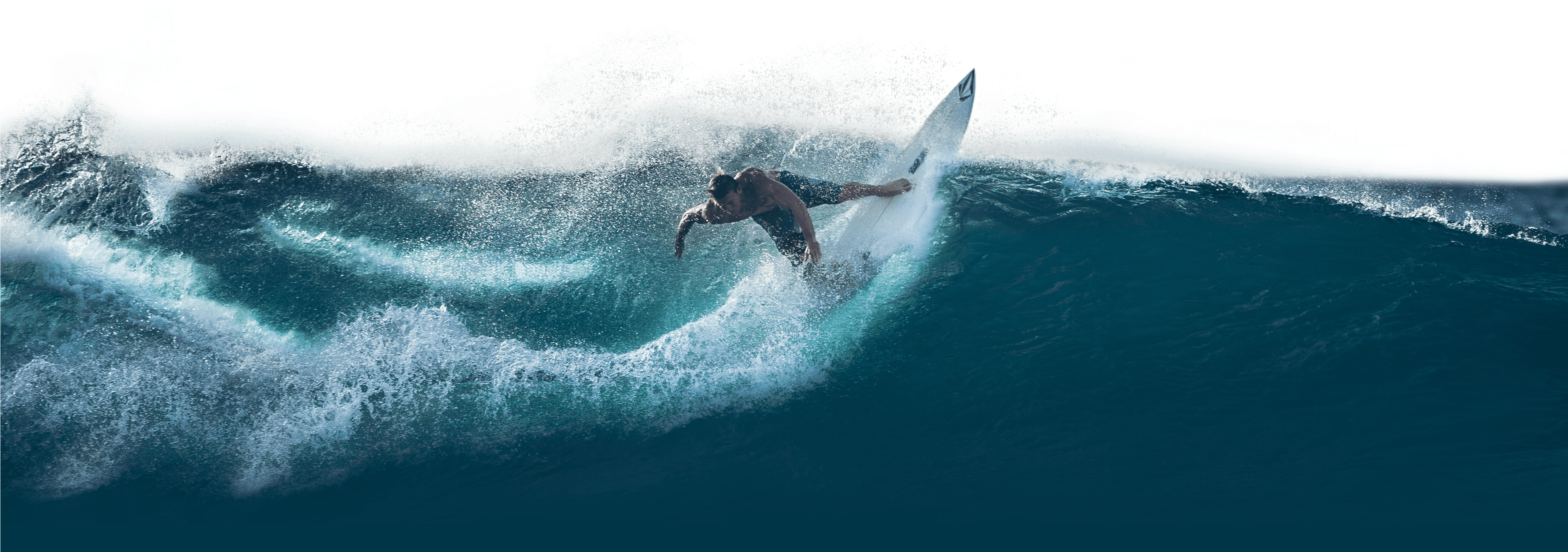 Dual Screen Wallpaper Surf (4000x1500), Png Download