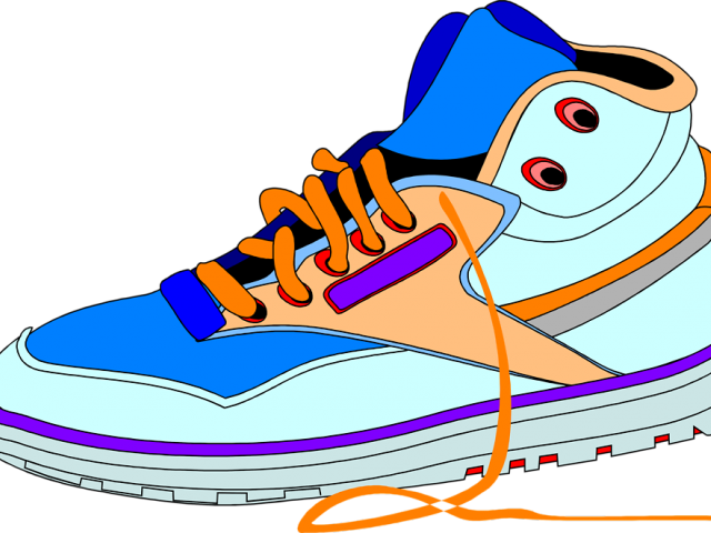 Sneakers Clipart Jordans - Animated Shoes (640x480), Png Download
