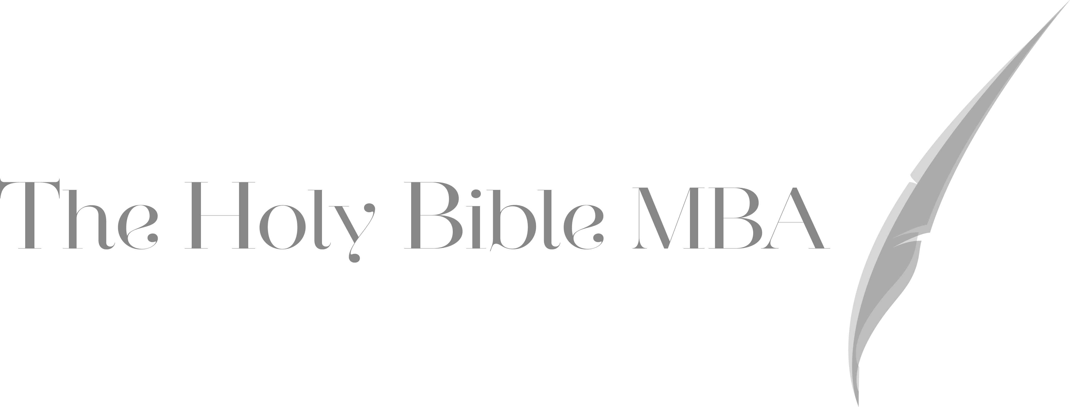 The Holy Bible Mba™ Is Our Branded Solution Utilising - Black-and-white (4164x1584), Png Download
