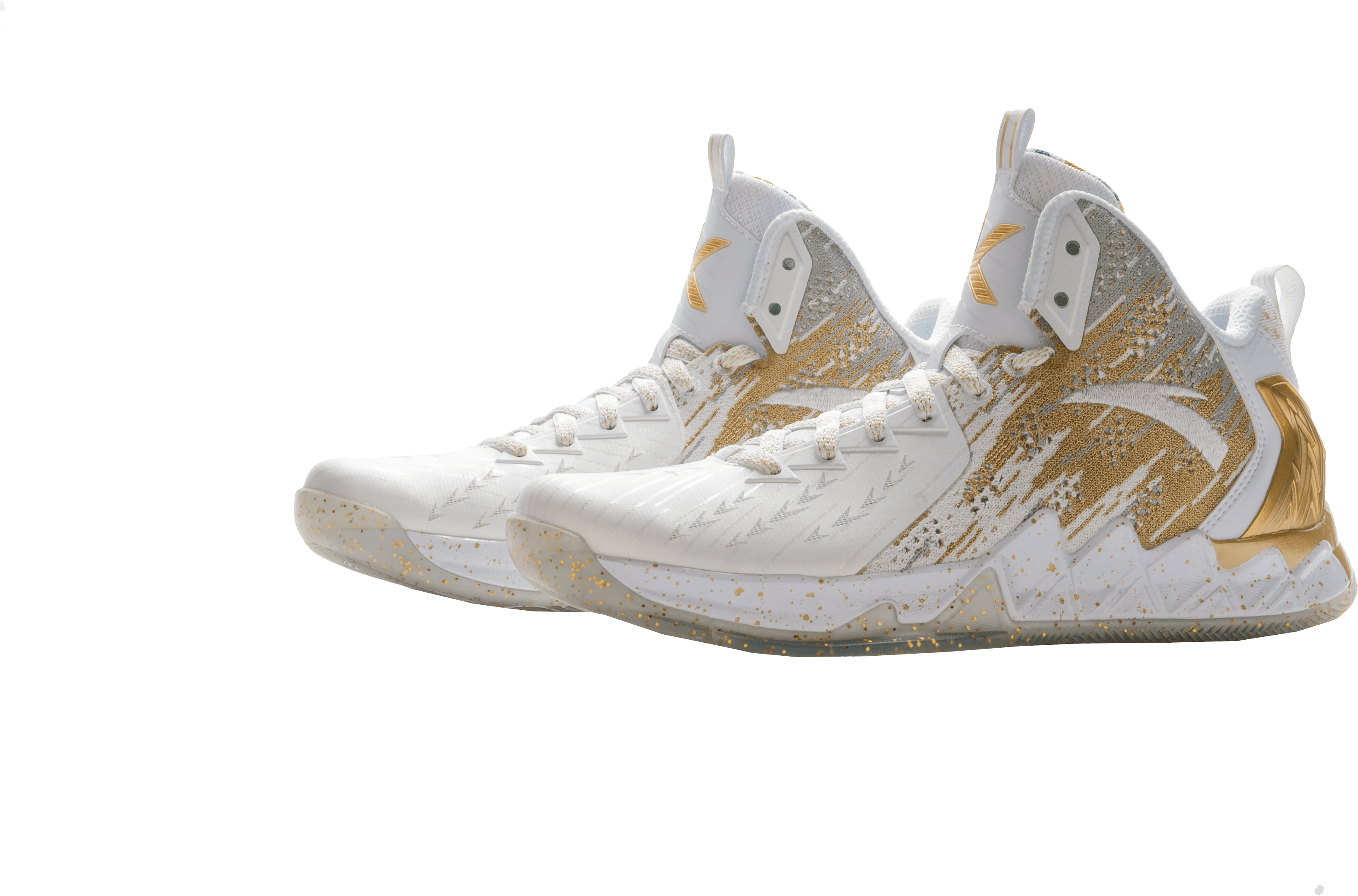 Anta Kt2 Chase White/gold - Black And White Klay Thompson Kt2 (3872x2592), Png Download