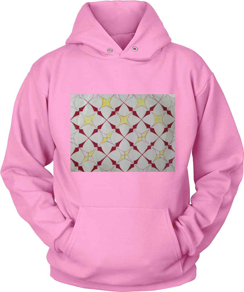Hoodie Star Burst Block Art Hoodies Light Colors - Firefighter Valentines Day (1000x1000), Png Download
