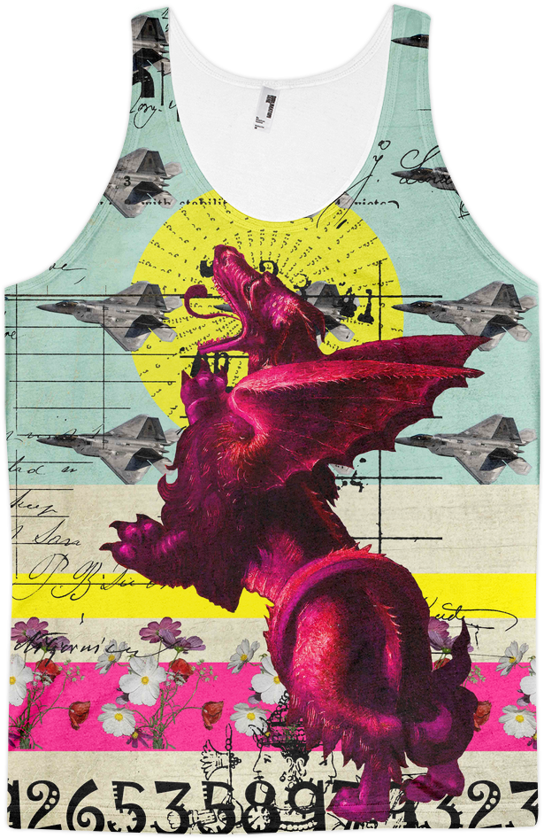 American Apparel White Flat Front Mockup Tanktop - Active Tank (1000x1000), Png Download