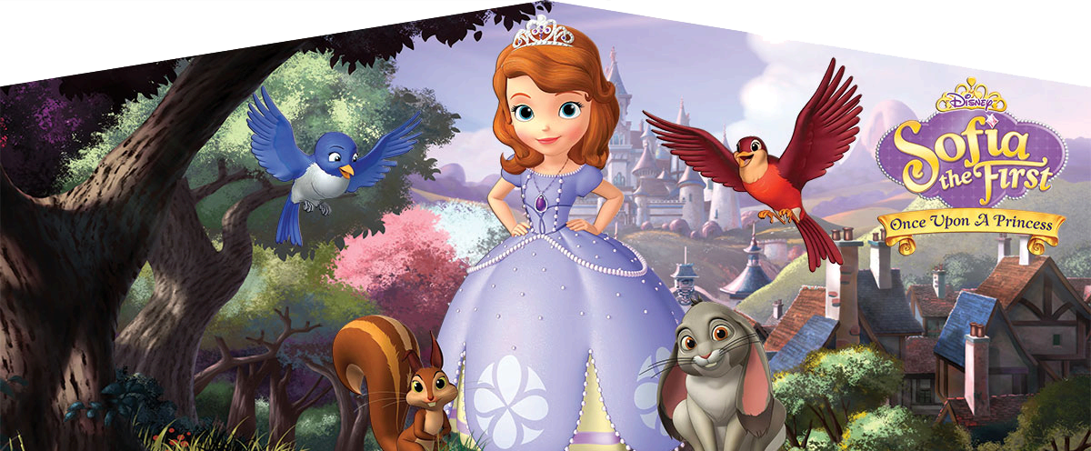 Sofia The First Banner - Birthday Sofia The First (1200x496), Png Download