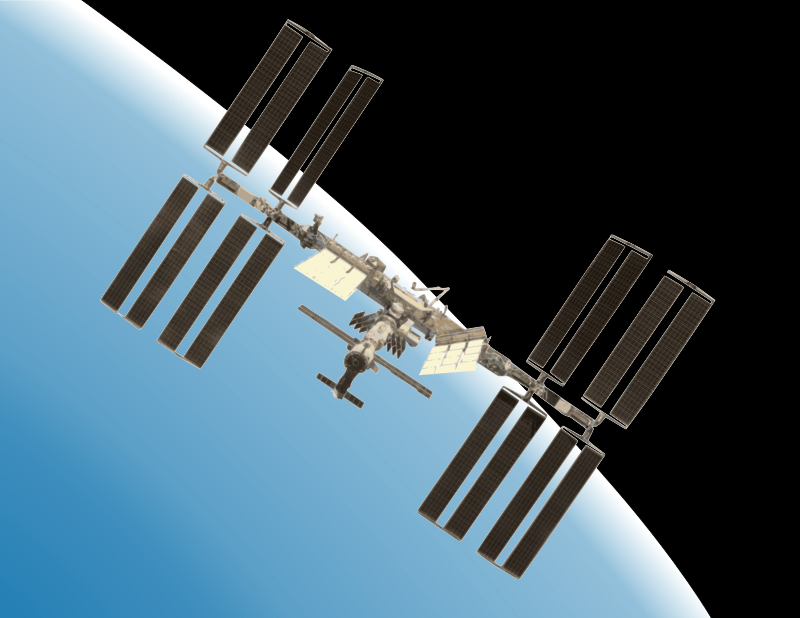 International Space Station Clipart (800x618), Png Download