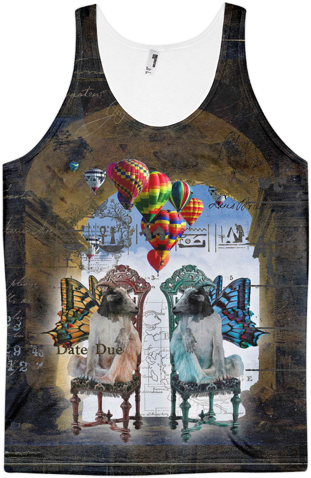 American Apparel White Flat Front Mockup Tanktop - Active Tank (1000x1000), Png Download