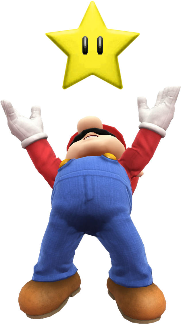 Mario Star Png - Mario Star Get (684x1168), Png Download