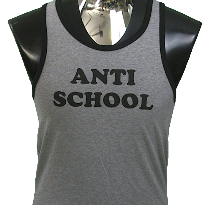 Image Of Anti School Tank Top Grey - Active Tank (690x690), Png Download