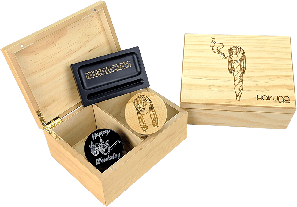 Jessimae “blunt Babe” Stash Box - Box (1000x999), Png Download