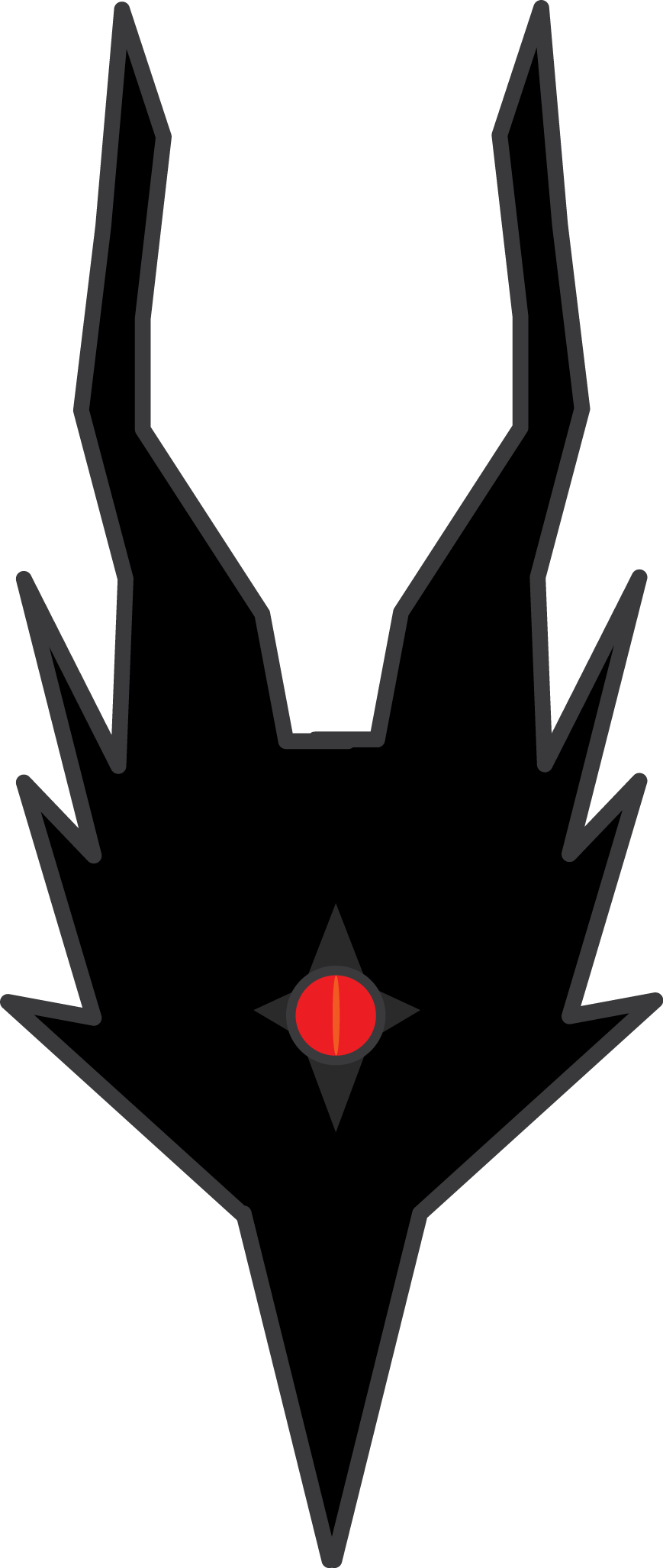 Kalameet The Black Dragon - Emblem (869x2054), Png Download