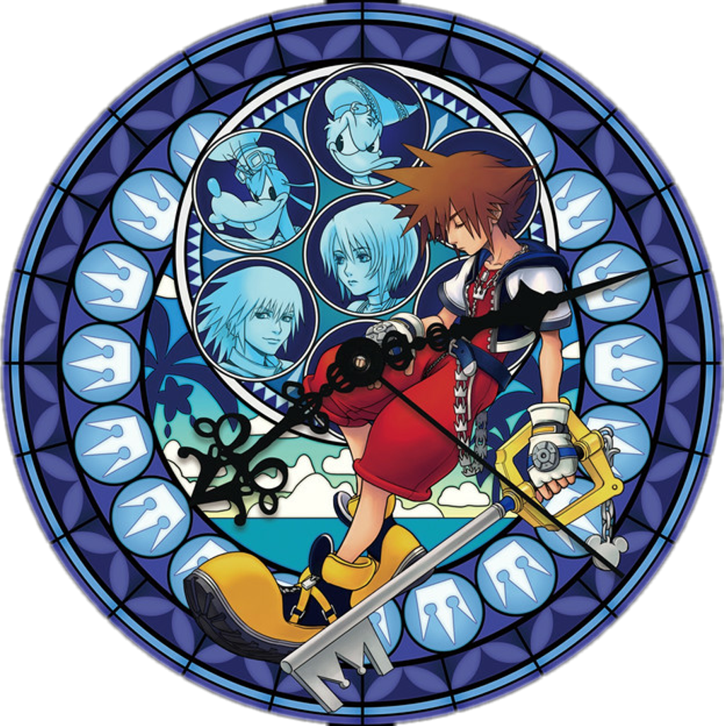 Kingdomhearts Sticker - Kingdom Hearts Stained Glass Hd (1024x1026), Png Download