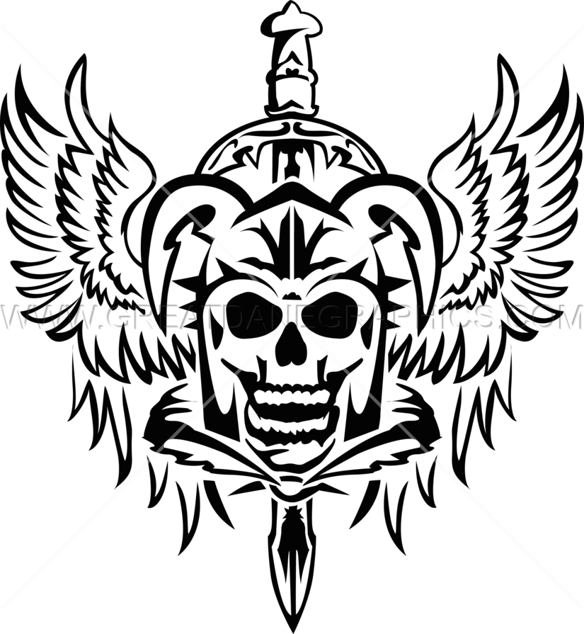 Wing Vector Skull - Skulls With Wings Logo Transparent (825x895), Png Download