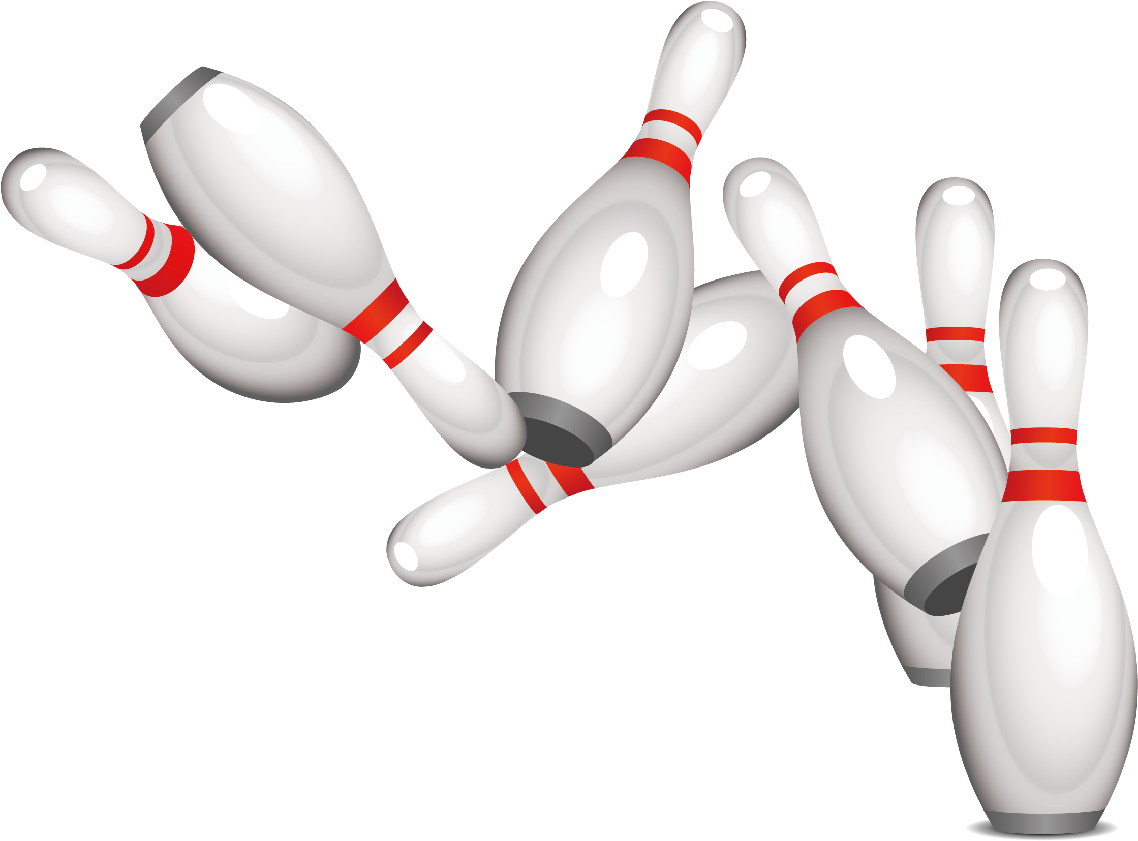 Bowling Ball Strike Bowling Pin - Cartoon Bowling (2290x1668), Png Download