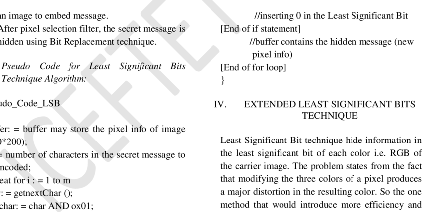 Essay Corporate Finance Knowledge Test Bnp - Least Significant Bit Pseudocode (850x427), Png Download