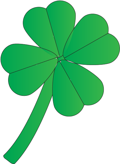 4 Leaf Clover - Shamrock (612x792), Png Download
