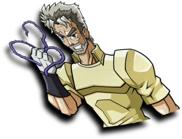 Old Joseph Joestar Half Peeker Sticker - Cartoon (600x600), Png Download
