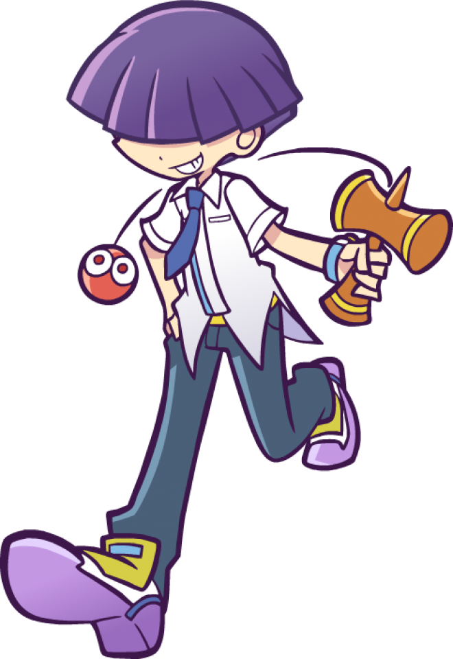 I Can't Believe Ryuko, Mako, Shinji, Gohan, Joseph - Puyo Puyo Tetris Maguro (660x960), Png Download