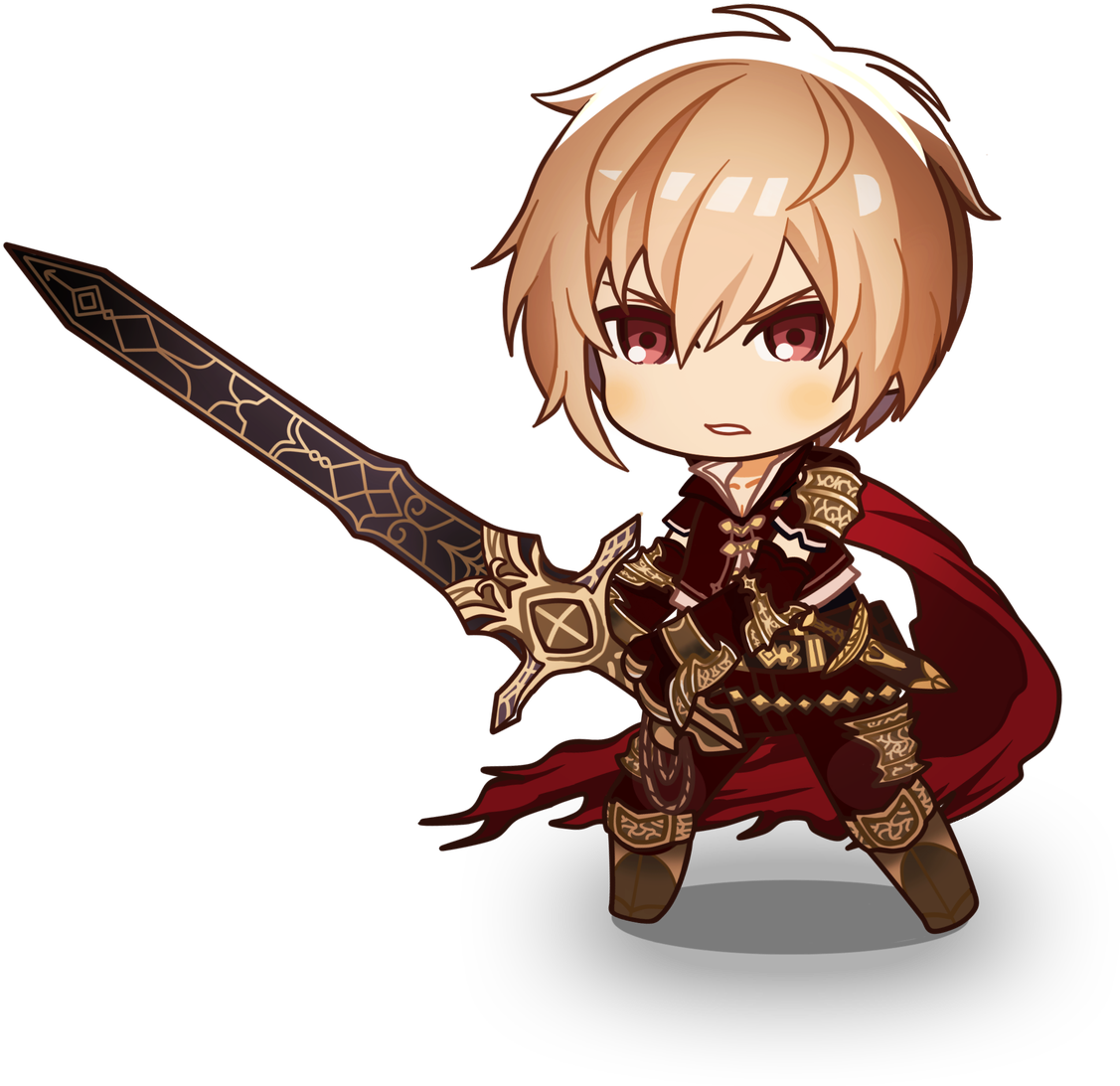 Here's Actually The Full Sprite For Him, Compared With - 神 撃 の バハムート ぷち キャラ (1200x1095), Png Download