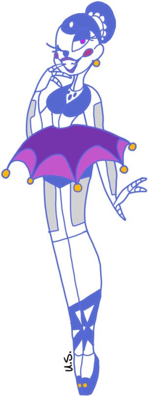 [fnaf Fanart] Ballora - Illustration (503x810), Png Download