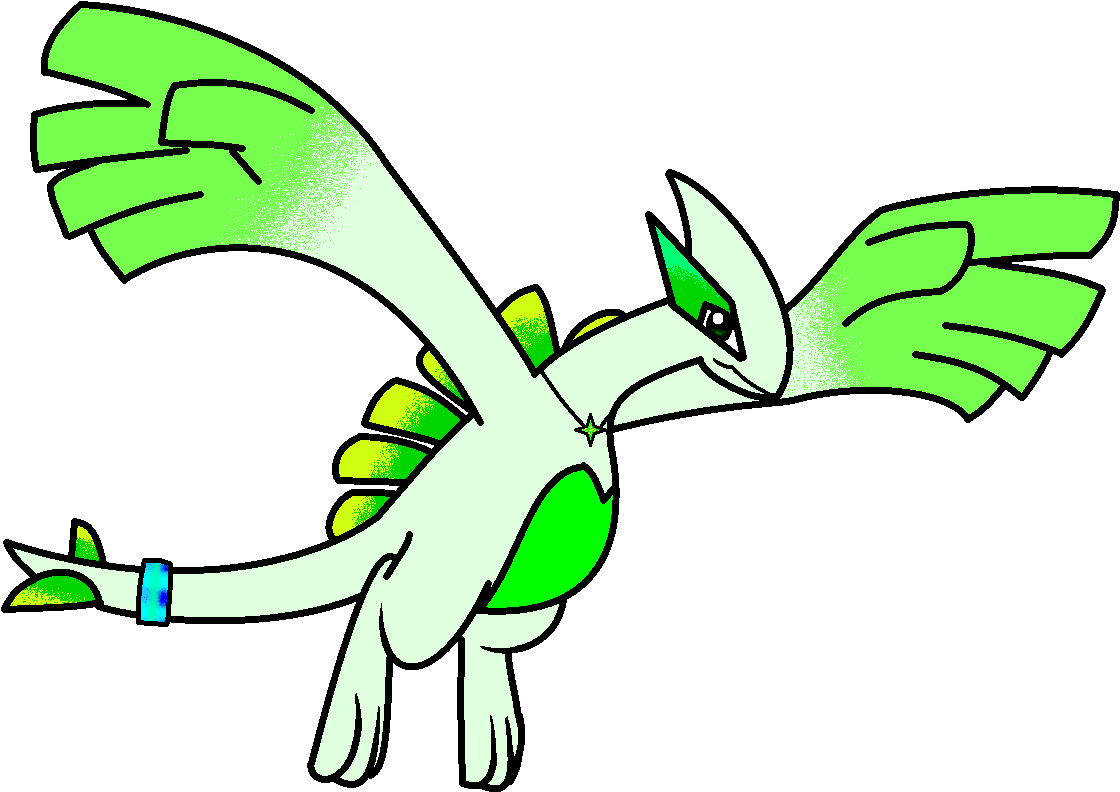 Ryan The Green Lugia New Look By Yoshilover1000 Fur (1162x860), Png Download