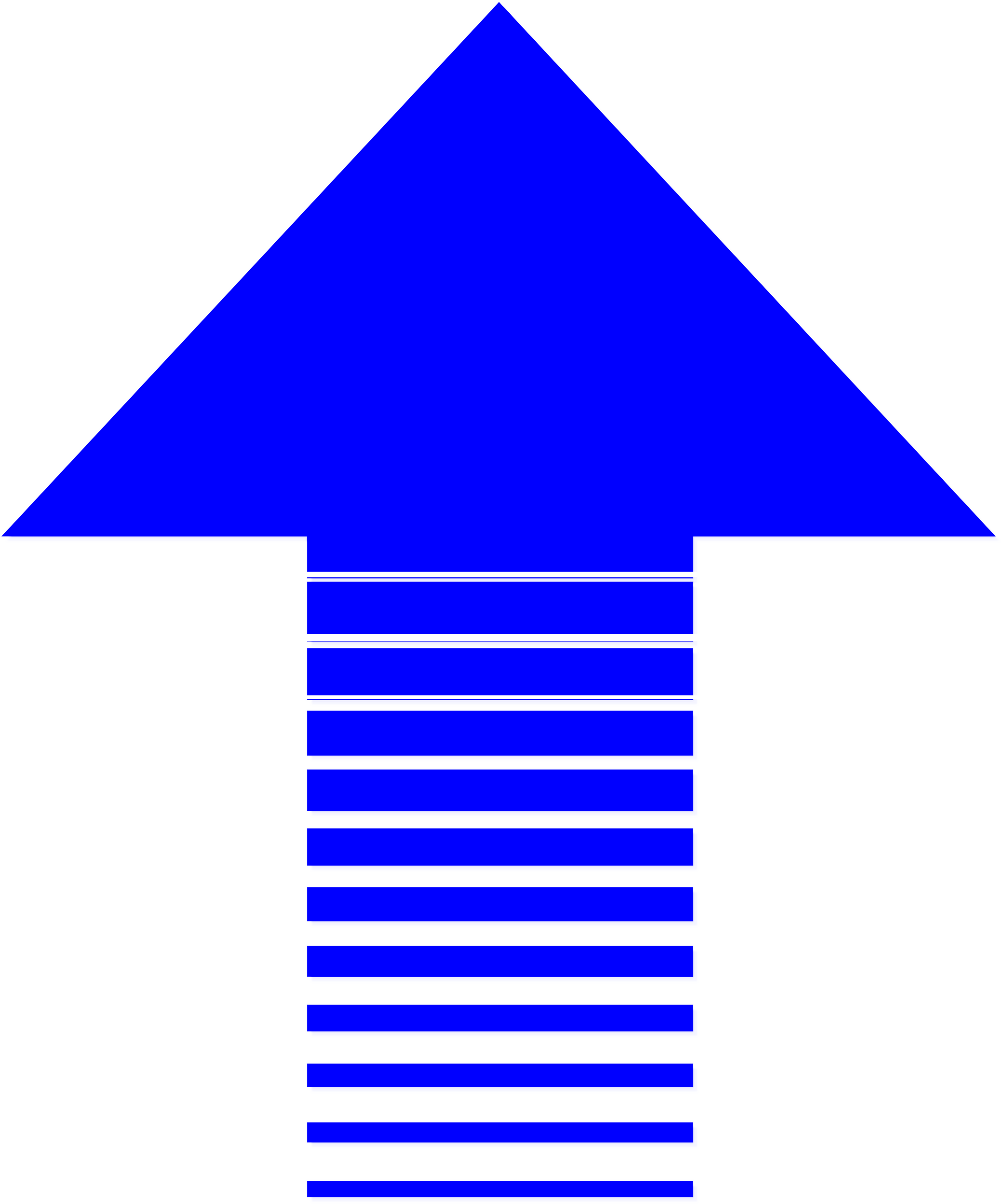 Blue Arrow On A White Background - Arrow White Background Png (2113x2540), Png Download