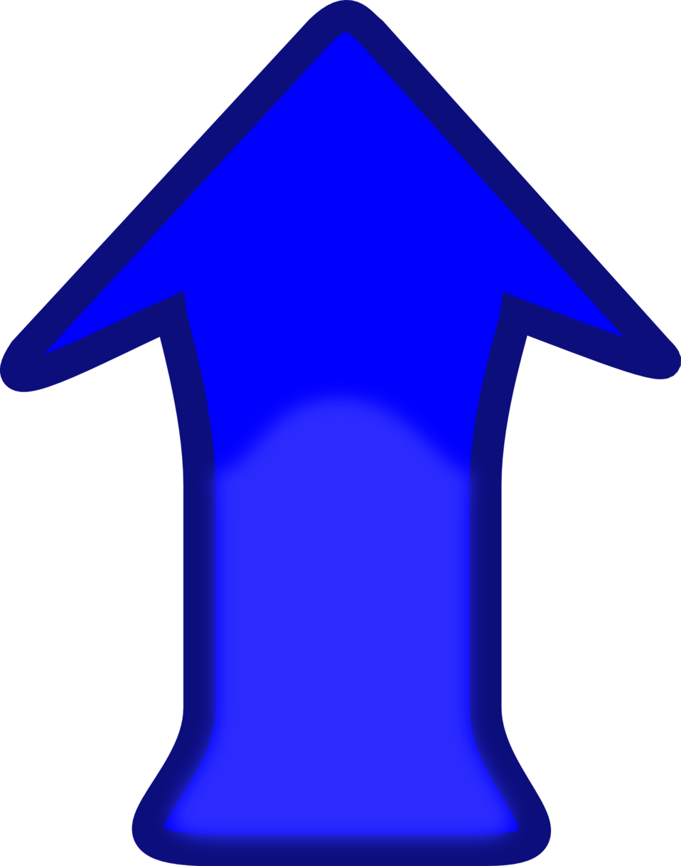 Illustration Of A Blue Arrow - Blue Down Arrow (958x1217), Png Download