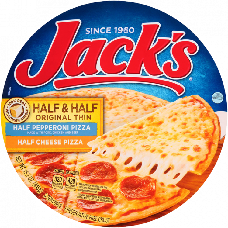 Jack's Original Thin Crust - Pepperoni (750x750), Png Download