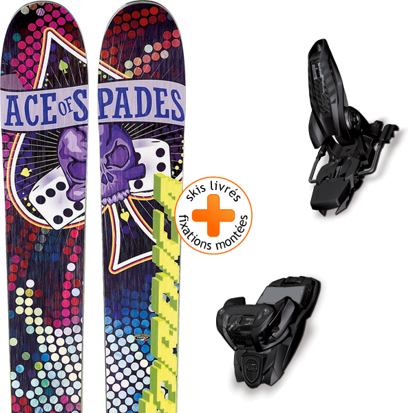 Nordica Ace Of Spades Ti 2013 Marker Jester 16 Blk/blk - Ski Binding (600x600), Png Download