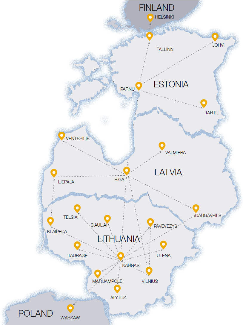 We Can Support Your Business In Delivering Your Products - Lithuania Latvia Estonia Kaliningrad (915x1085), Png Download