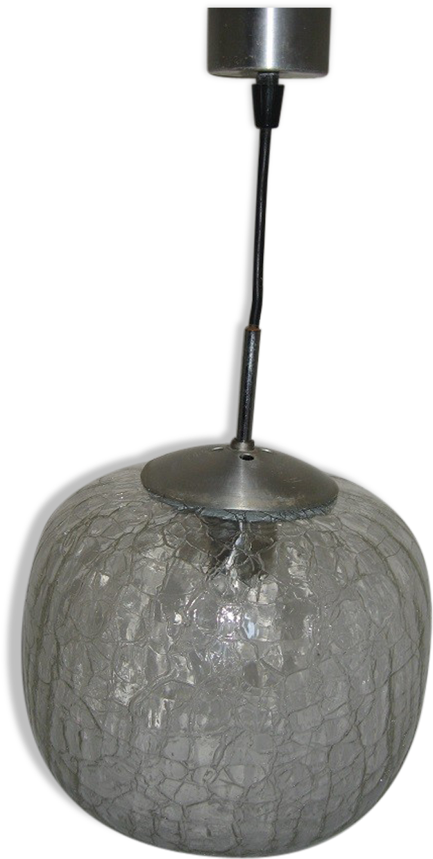 Hanging Lamp Glass Way Cracked - Ceiling Fixture (1457x1457), Png Download