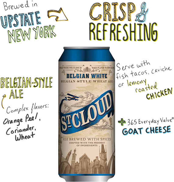St Cloud Belgian White - St. Cloud Belgian White - World Brews (635x651), Png Download