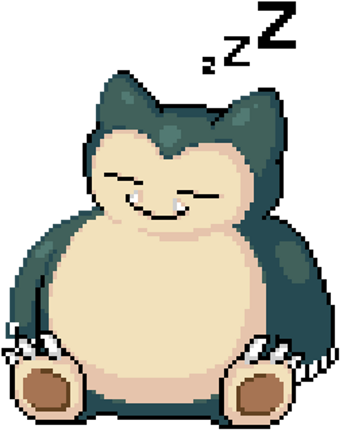 #snorlax - Snorlax Sleeping Pixel (1024x1024), Png Download