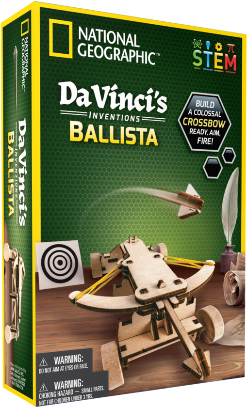 Da Vinci's Inventions - National Geographic Crystal Kit (1064x1064), Png Download