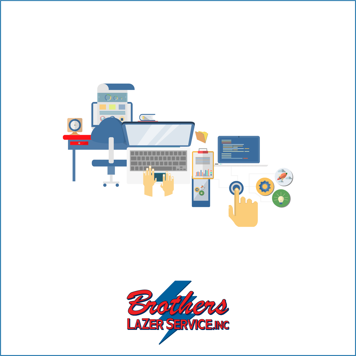 Managed Security It Computers For Business - Graphic Design (1492x1492), Png Download