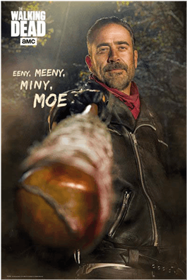 The Walking Dead - Poster The Walking Dead Negan (600x600), Png Download