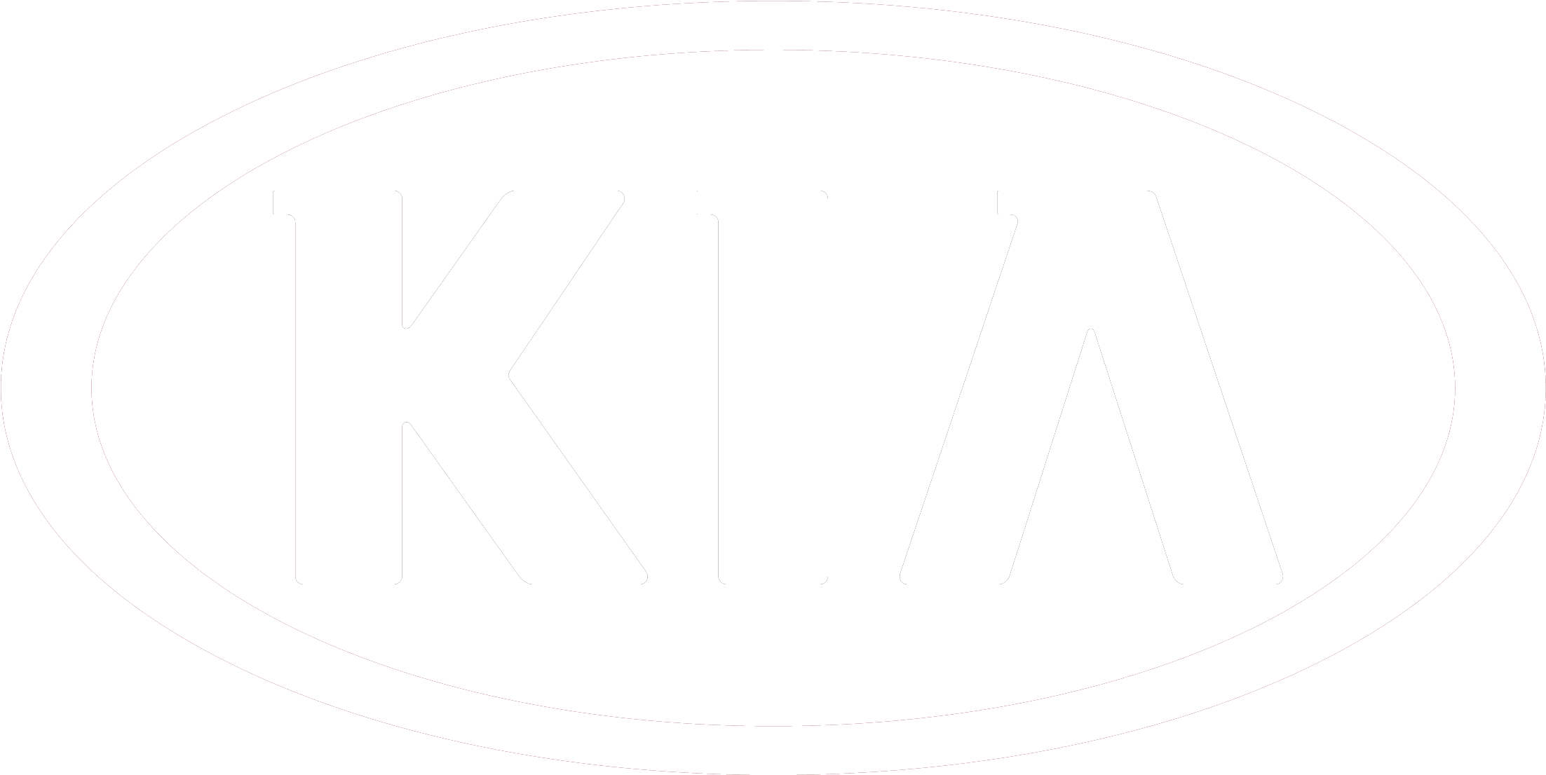 Kia - Logo Kia Black And White (2480x1444), Png Download