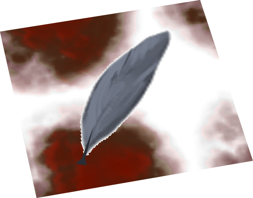 Intricate Blood Stained Chest - Blood Soaked Feather (1000x785), Png Download