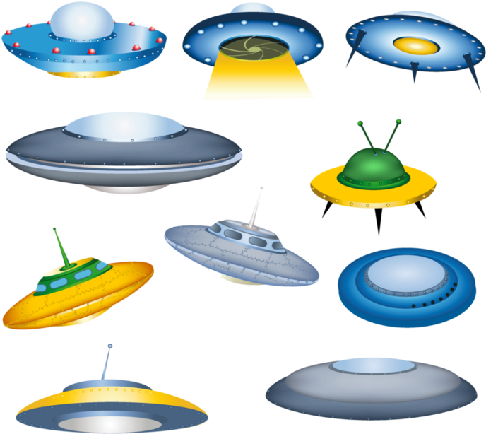 1 Ship Vector, Alien Ship, Space Theme, Space - Flying Saucer (700x700), Png Download