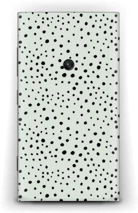 Black Dots On Green Skin Nokia Lumia - Phone 8 Case Dots (534x800), Png Download