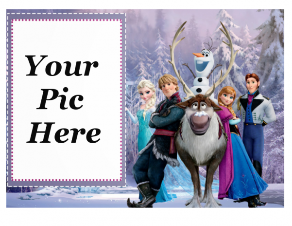 Bingkai Foto Frozen Untuk Edit (600x600), Png Download