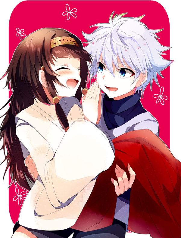 Alluka Zoldyck And Killua Zoldyck Drawn By Hage Ta - Zoldyck Family (600x814), Png Download