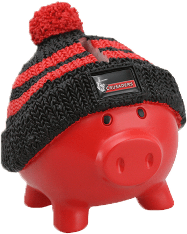 Crusaders Beanie Piggy Bank - Domestic Pig (600x600), Png Download