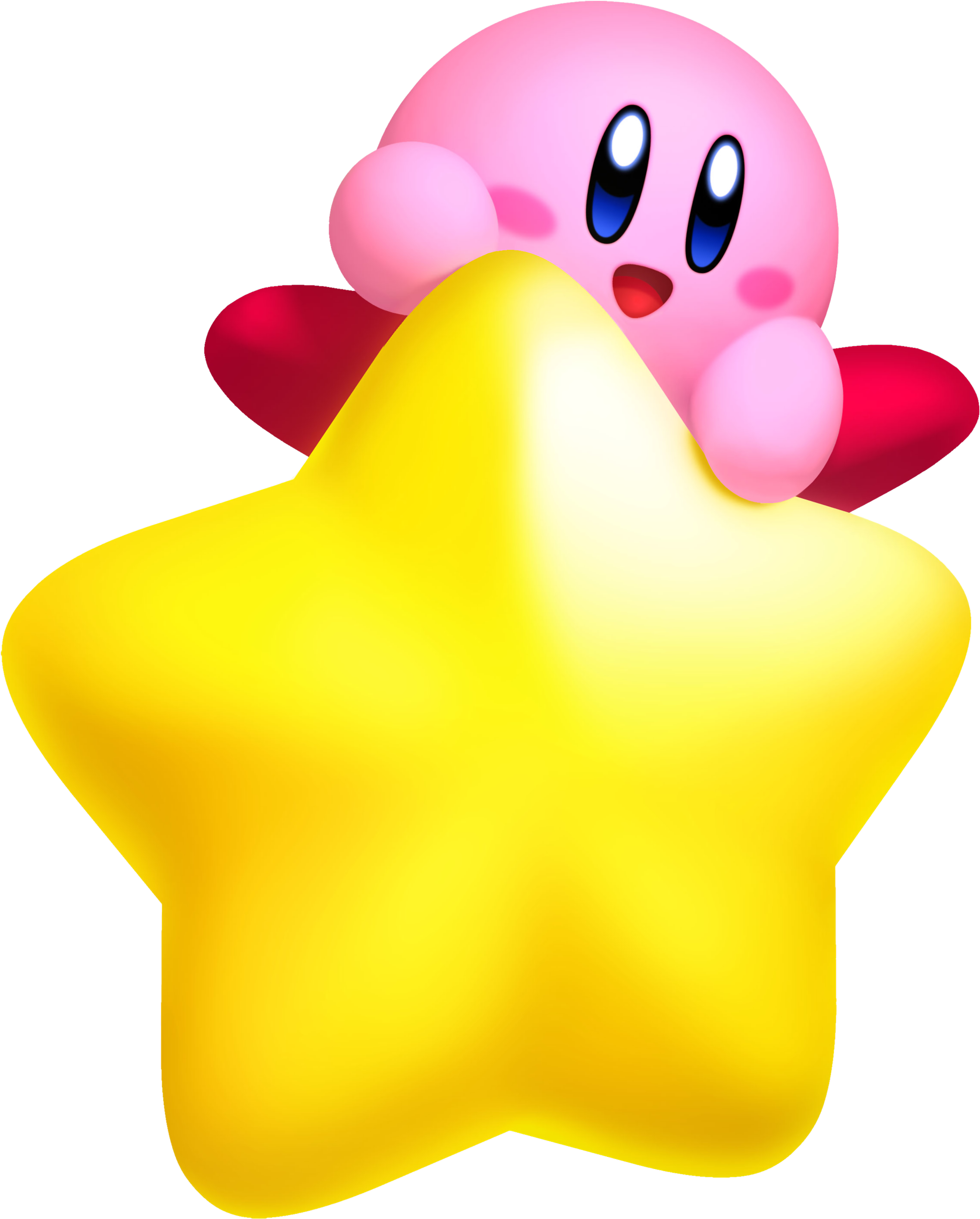 Shooting Star , - Kirby Riding Warp Star (3000x3000), Png Download