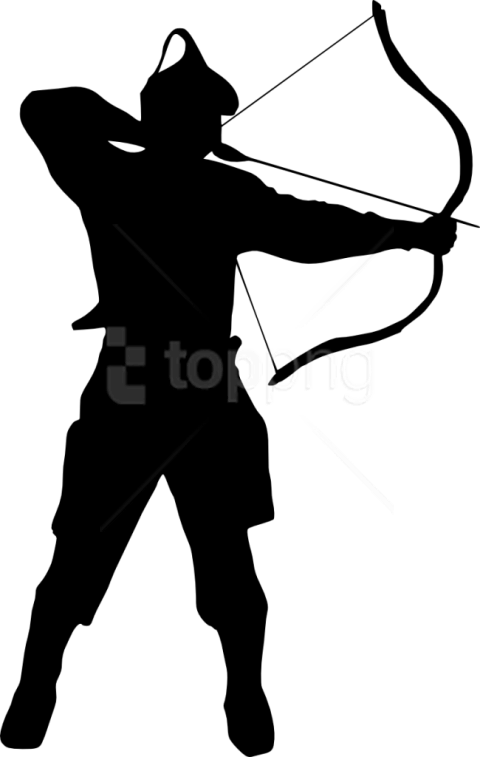 Free Png Archer Silhouette Png Images Transparent - Shoot Rifle (480x757), Png Download