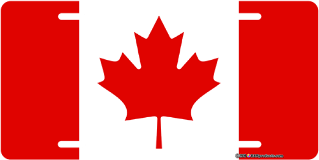 Lic Plate 0000s 0024 Canada - Canada Flag Logo Vector (640x640), Png Download