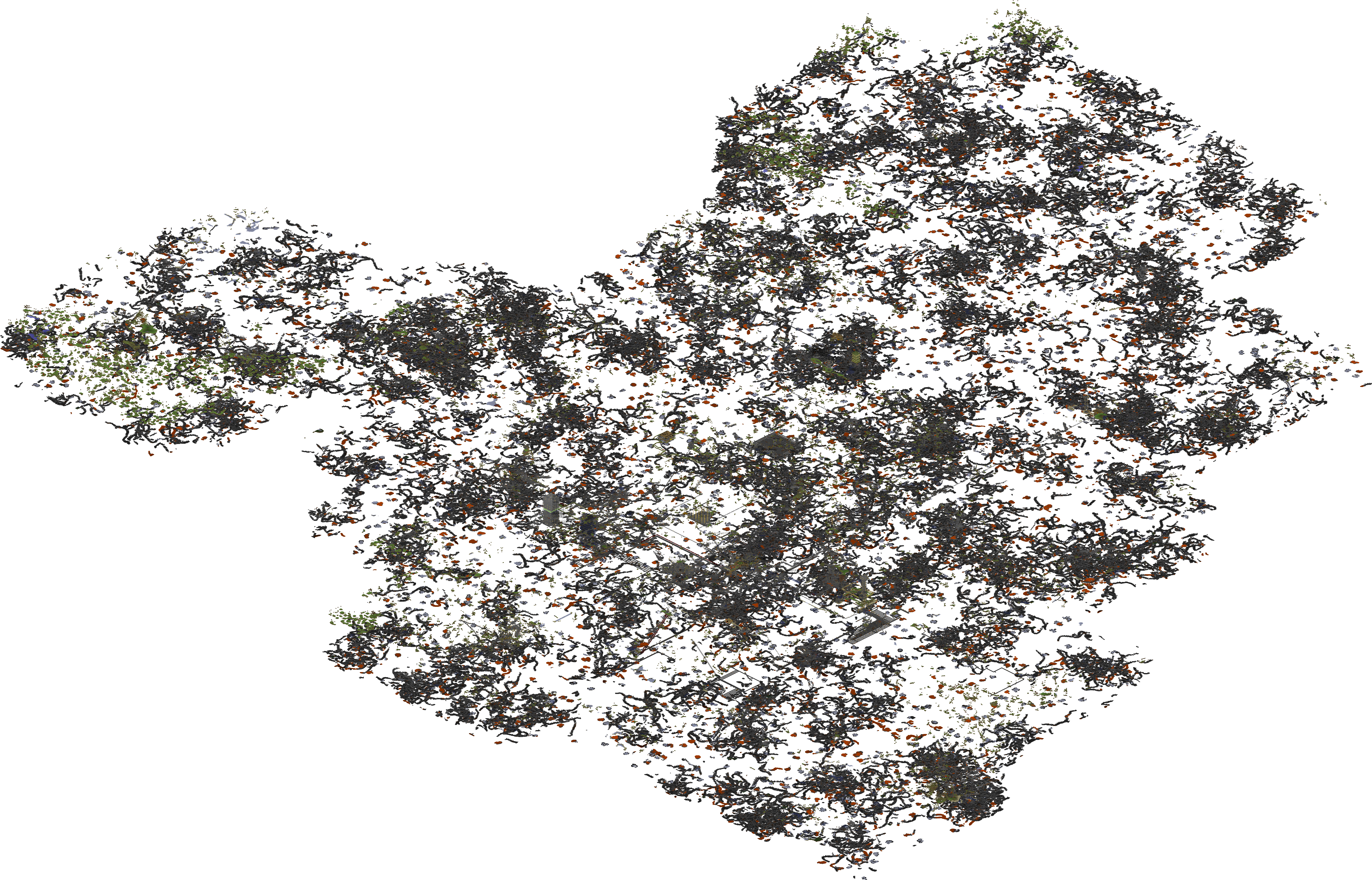 World Cave Iso - Sketch (9536x5024), Png Download